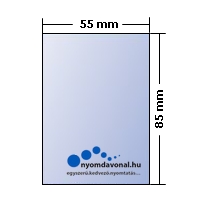 85x55 mm álló névjegykártya referencia