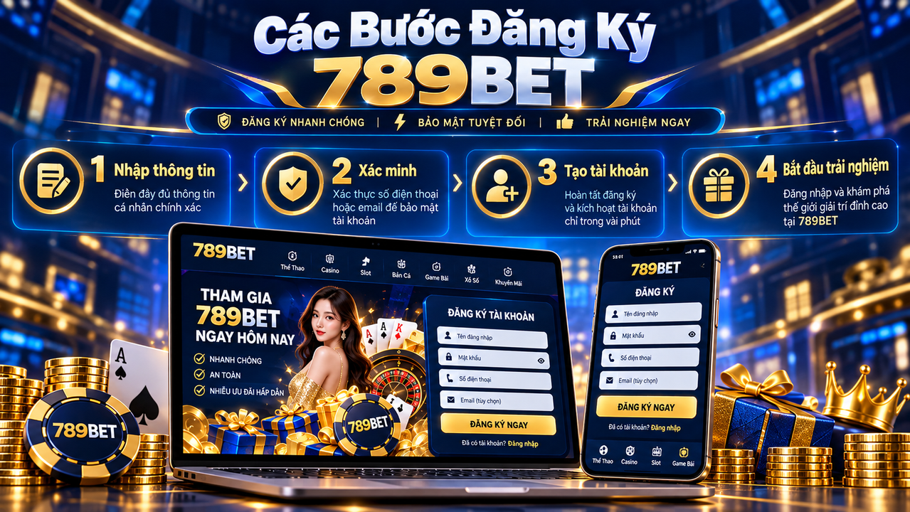 Hướng dẫn đăng ký 789BET tại 789BET