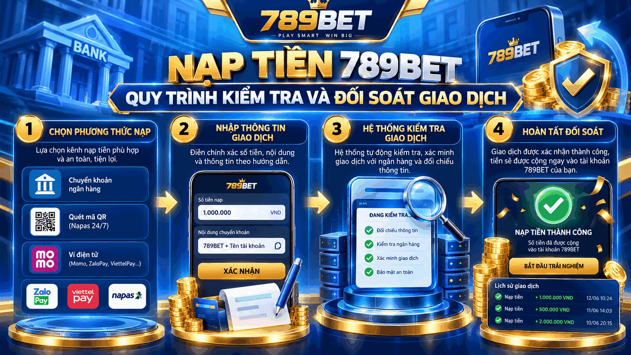Hướng dẫn nạp tiền 789BET tại 789BET